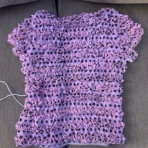 Bye Bambi’s pink and black polka dot top and bloomer set